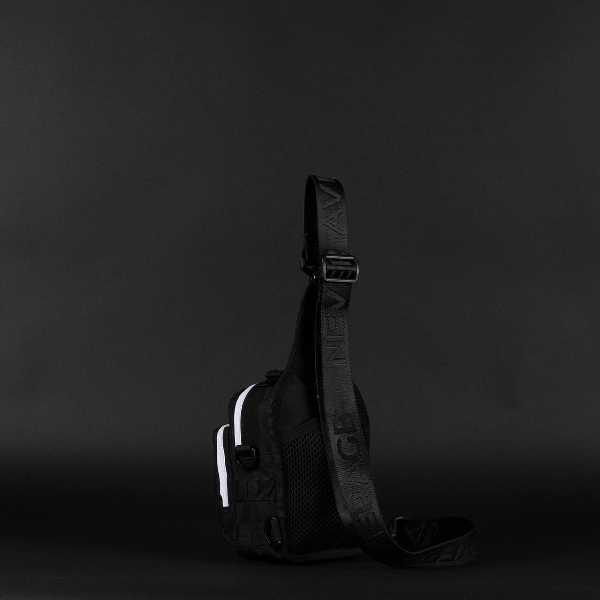 4L Mini Tactical Sling Bag Alpha Black White Accent - Image 9