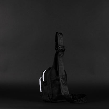 4L Mini Tactical Sling Bag Alpha Black White Accent - Image 9