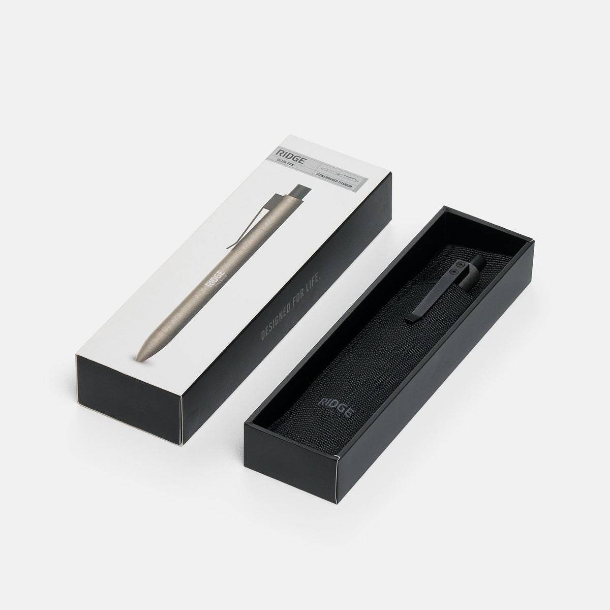 Ridge Click Pen - Stonewashed Titanium - Image 6