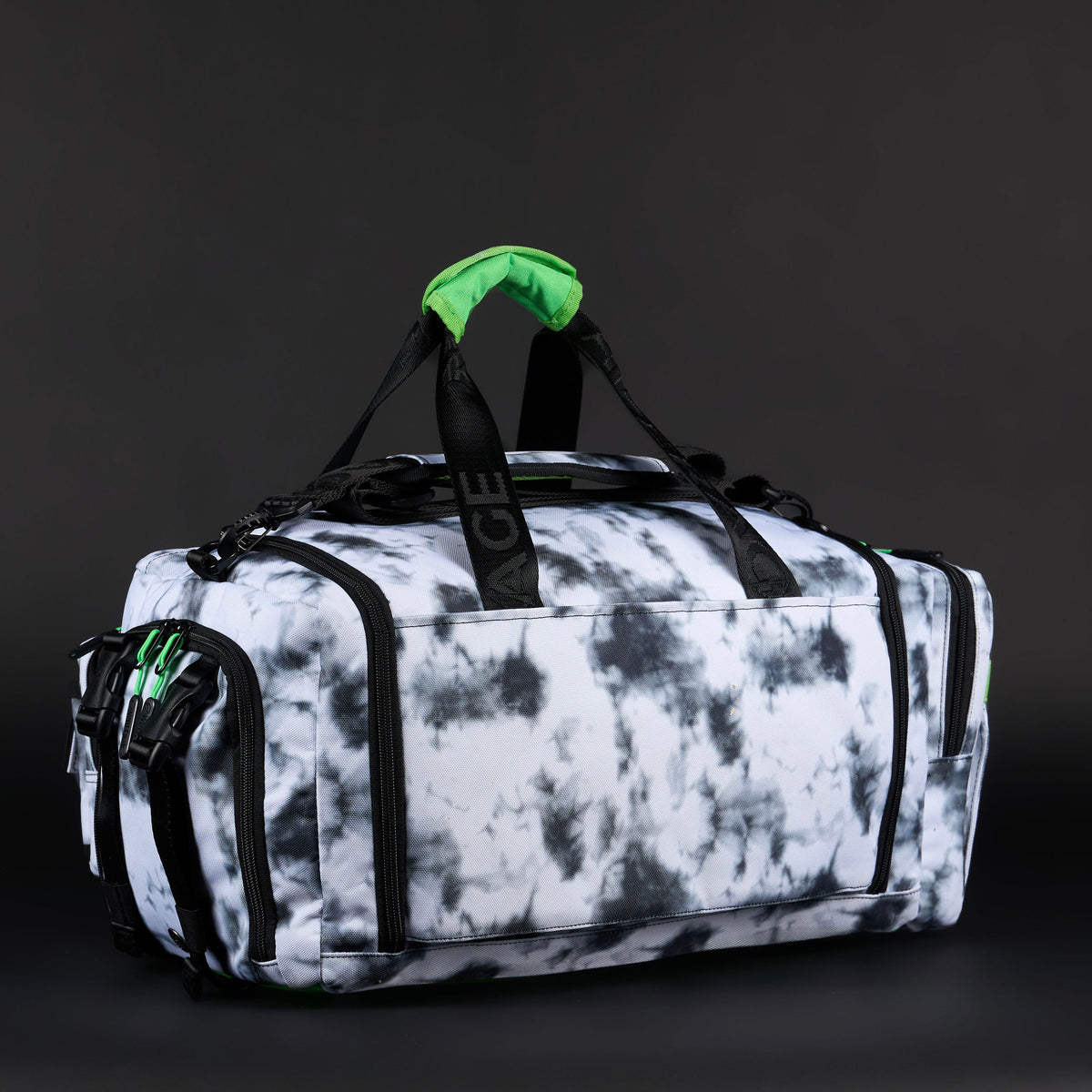 30L Perfect Duffle Bag Graffiti Green - Image 9