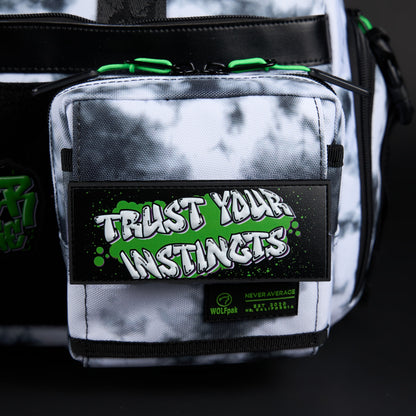 30L Perfect Duffle Bag Graffiti Green - Image 12