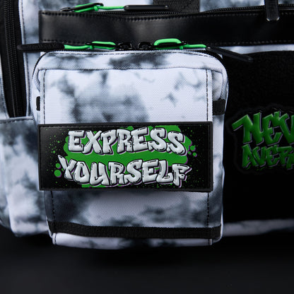 30L Perfect Duffle Bag Graffiti Green - Image 13