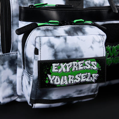 30L Perfect Duffle Bag Graffiti Green - Image 20