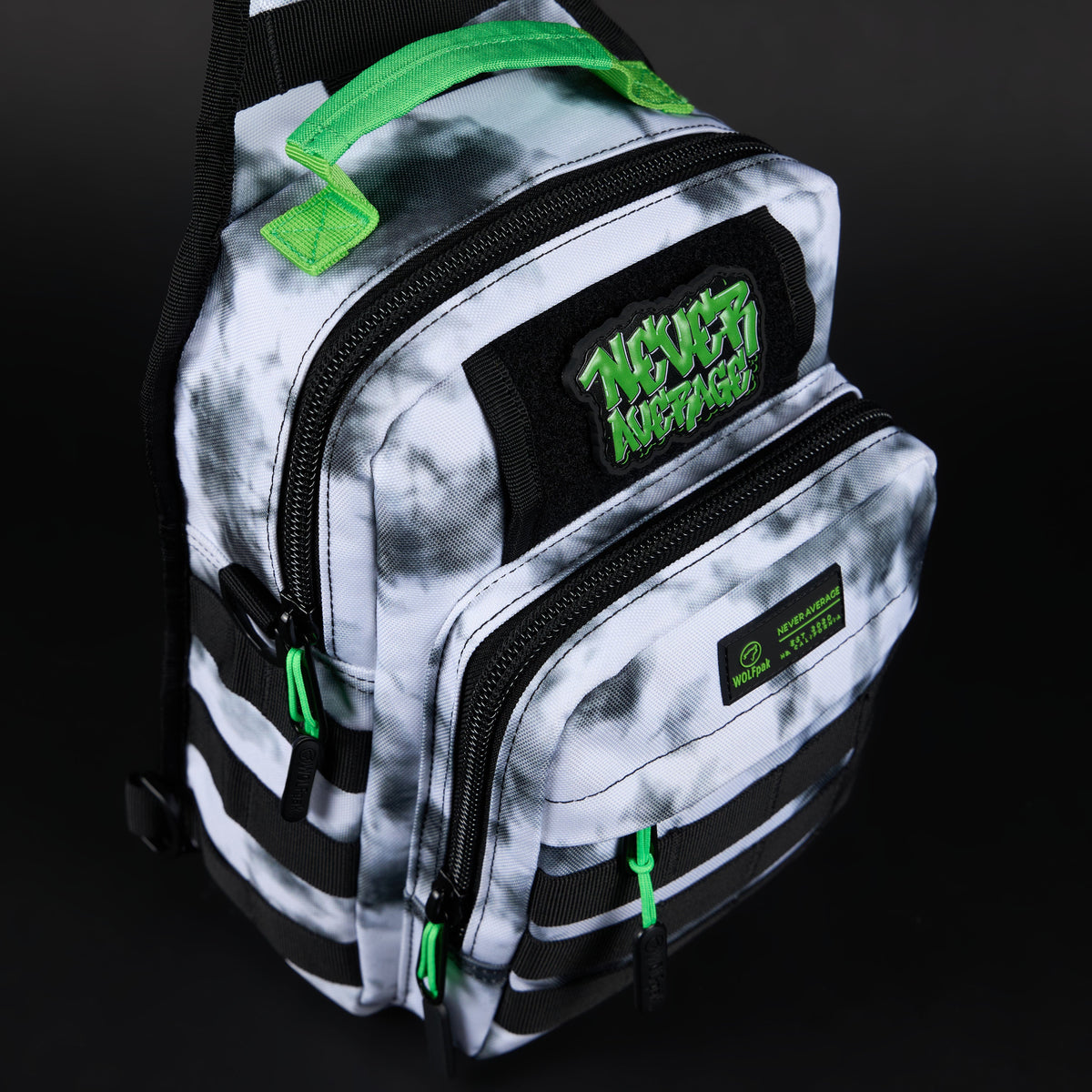 9L Tactical Sling Bag Graffiti Green - Image 12