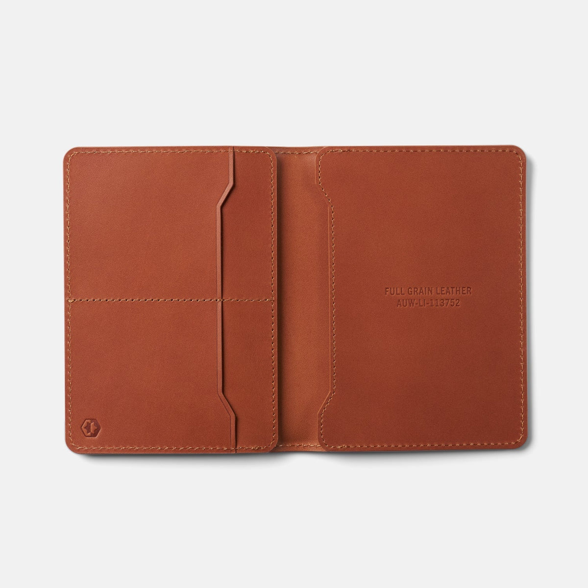 Passport Wallet - Tobacco Brown Leather - Image 4