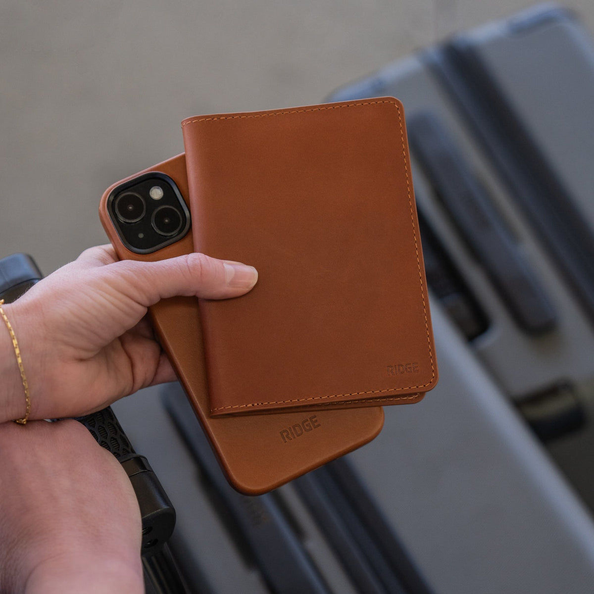Passport Wallet - Tobacco Brown Leather - Image 6