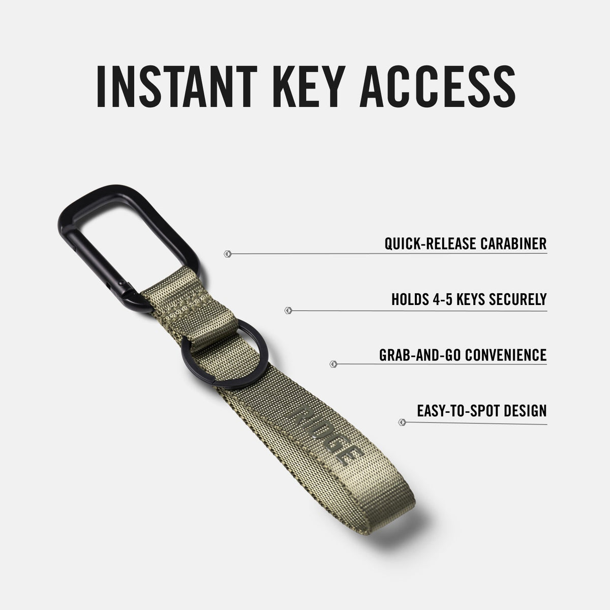 Everyday Keychain - Matte Olive - Image 7