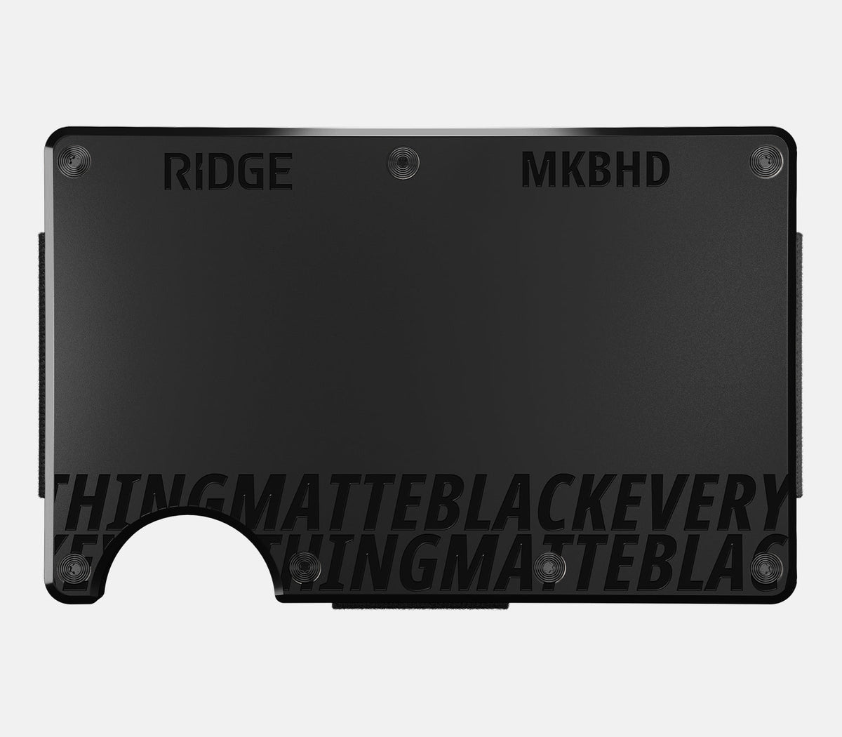 Ridge Wallet - MatteBlackEverything - Image 2
