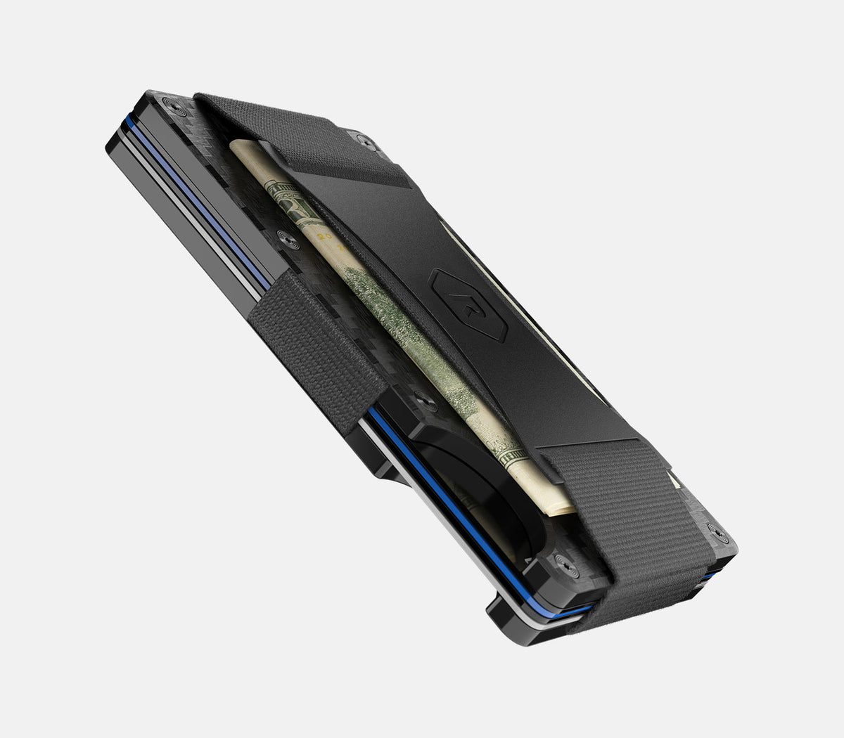 Ridge Wallet - Carolina Panthers - Carbon Fiber 3k - Image 9