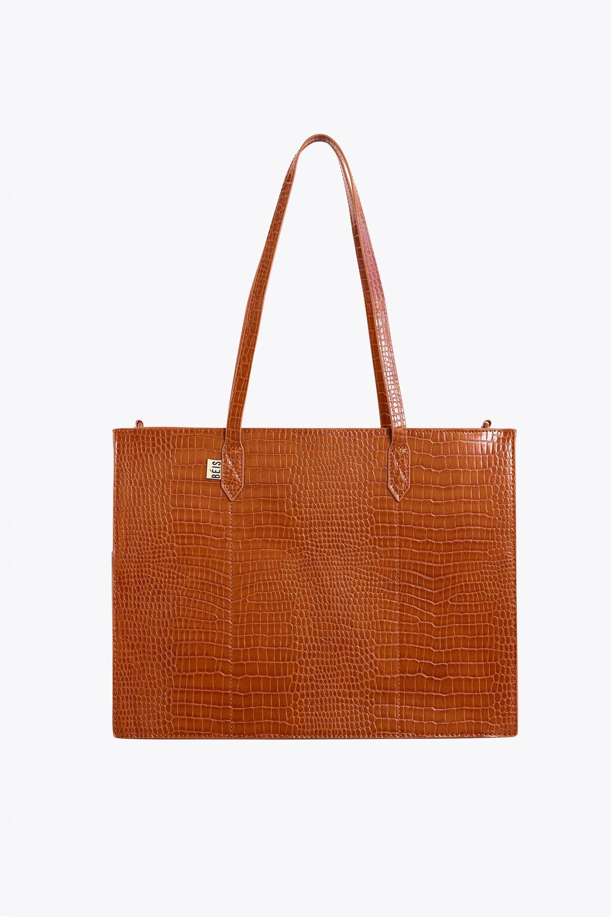 Resale The Work Tote in Cognac Croc