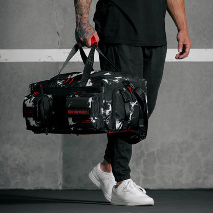 40L Ultimate Duffle Bag Black Lightning Immortal Red - Image 3