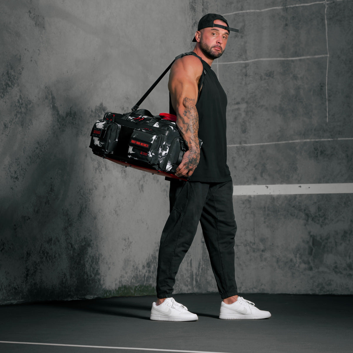 40L Ultimate Duffle Bag Black Lightning Immortal Red (SALE) - Image 4