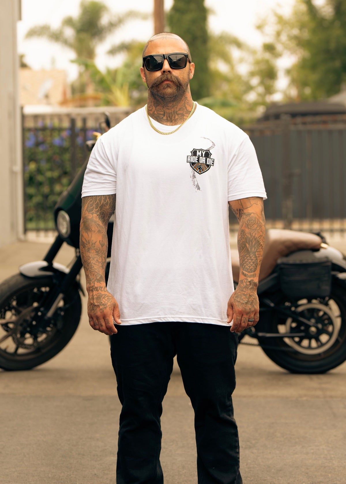 Ride or Die Arctic White Graphic T-Shirt - Image 2