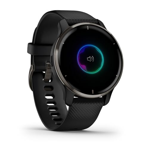 Garmin - Venu 2 Plus GPS Smartwatch 43 mm Fiber-reinforced polymer - Slate - 010-02496-01 - Image 2