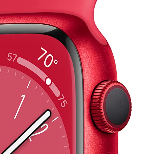 Apple Watch Series 9 GPS 41mm PRODUCT RED Aluminum Case with RED Sport Band S/M - MRXG3LL/A - Image 3