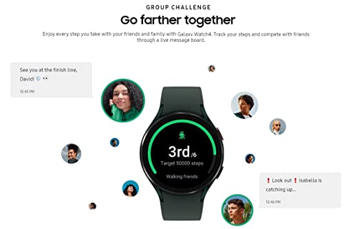 Samsung Galaxy Watch 4 44mm R875 Smartwatch GPS Bluetooth WiFi + LTE with ECG Monitor Tracker for Health Fitness - Image 7
