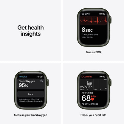 Apple Watch Series 7 - 41mm Green Aluminum w/ Clover Sport Band - MKH93LL/A - Image 3