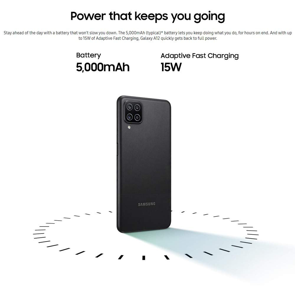 Verizon - SAMSUNG Galaxy A12 32GB A125U Android Smartphone - Locked - Black - Image 9