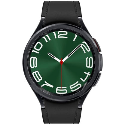 Samsung Galaxy Watch 6 Classic 47mm LTE - Black Stainless Steel w/Black Leather Band - SM-R965UZKAXAA - Image 2