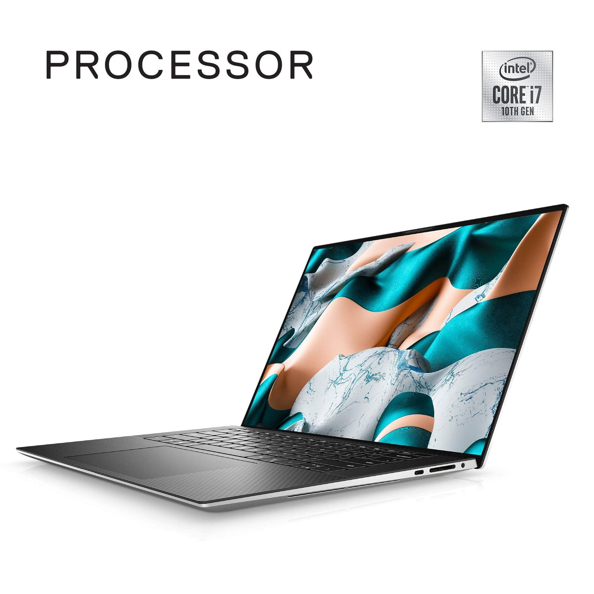 Dell XPS 15 - UHD+ Touchscreen, i7-10750H, 16GB RAM, 1TB SSD, GTX 1650 Ti - Silver - XPS9500-7845SLV-PUS - Image 6