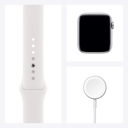 Apple Watch Series 6 44mm Silver Aluminum Case with White Sport Band GPS - M00D3LL/A - Image 7