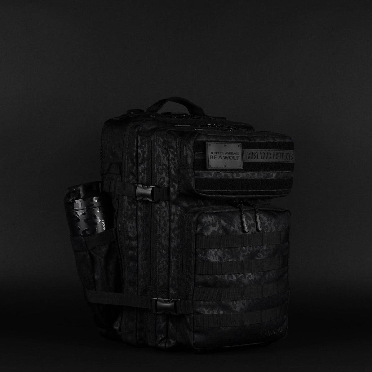 45L Backpack Black Leopard - Image 11