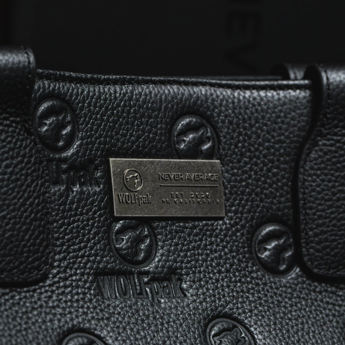 Tote Bag Black Luxury Leather - Image 5