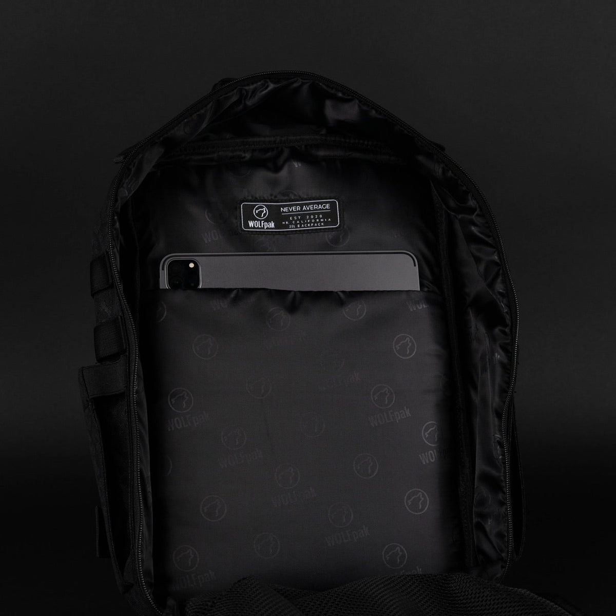25L Backpack Black Leopard - Image 24