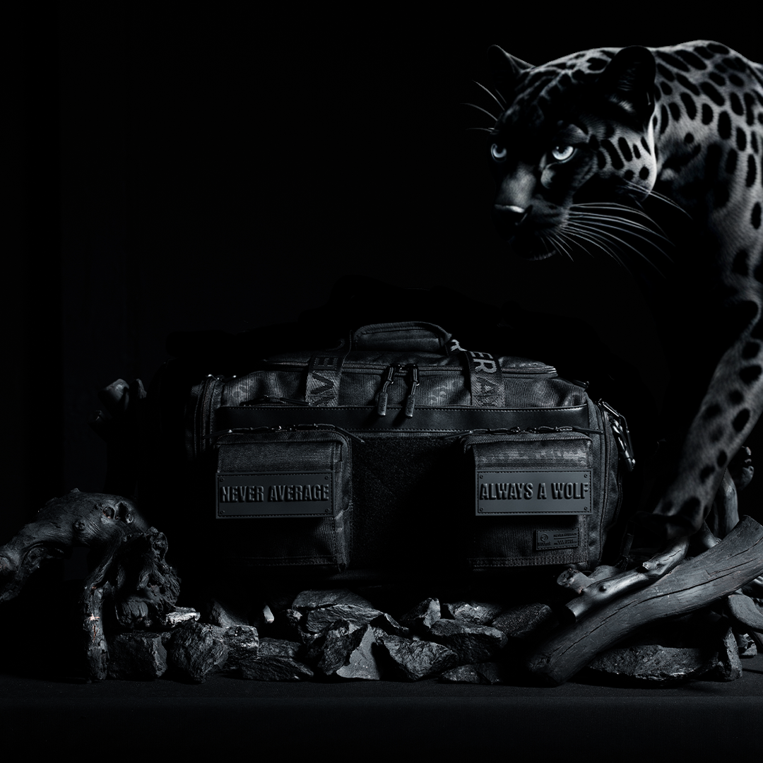 20L Mini Duffle Bag Black Leopard