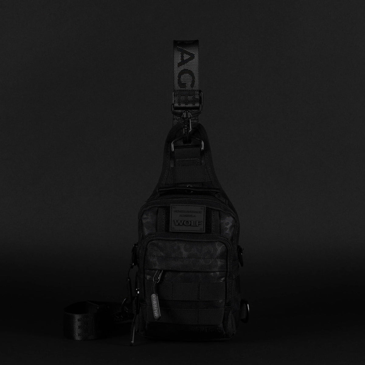 4L Mini Tactical Sling Bag Black Leopard - Image 4
