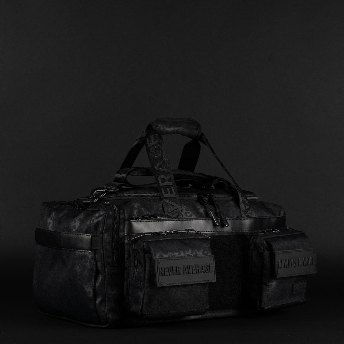 30L Perfect Duffle Bag Black Leopard - Image 11