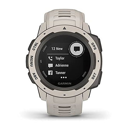 Garmin - Instinct Smartwatch Fiber-Reinforced Polymer - Tundra - 010-02064-01 - Image 7