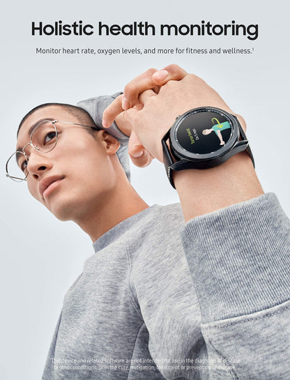 Samsung Galaxy Watch3 SM-R850 41mm Mystic Silver Stainless Steel Case with Black - SM-R850NZSAXAR - Image 4