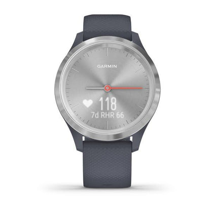 Garmin vivomove 3s Hybrid Smartwatch Silver with Granite Blue Bnad - 010-02238-00 - Image 7