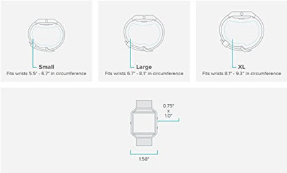 Fitbit Blaze Special Edition, Large (6.7 - 8.1 inch) - Gold/Pink - FB502GPKL - Image 4