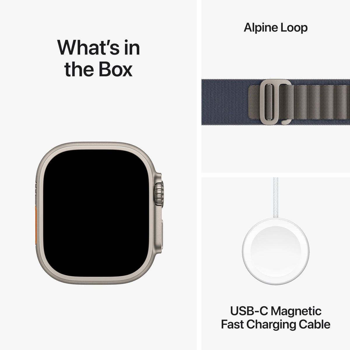 Apple Watch Ultra 2 [GPS + Cellular 49mm] Smartwatch with Rugged Titanium Case & Blue Alpine Loop Small - MREK3LL/A - Image 6