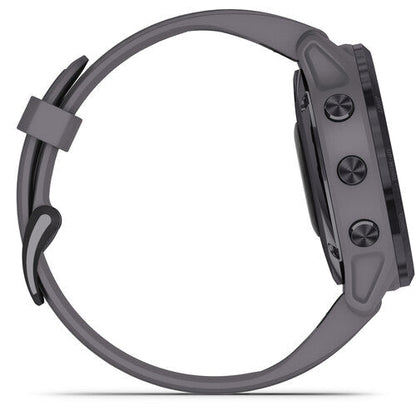 Garmin fenix 6 Multisport GPS Smartwatch 42mm, Solar, Amethyst Steel Shale Gray Band - 010-02409-14 - Image 4