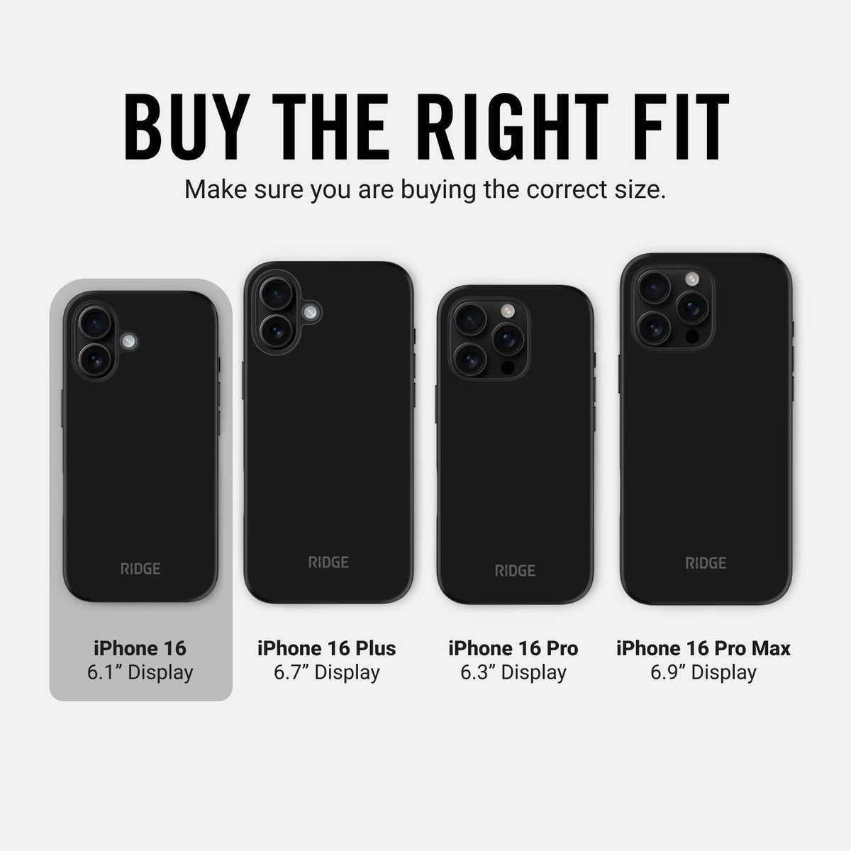 Everyday Phone Case - iPhone 16 - Matte Black - Image 10