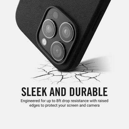 Everyday Phone Case - iPhone 16 - Midnight Black Leather - Image 7