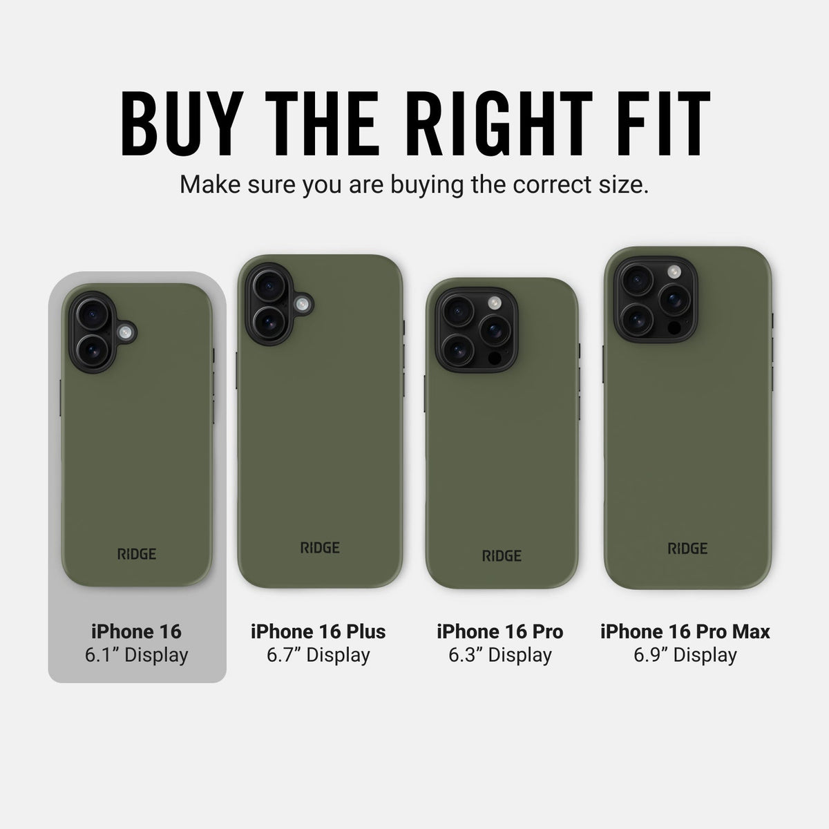 Everyday Phone Case - iPhone 16 - Matte Olive - Image 10