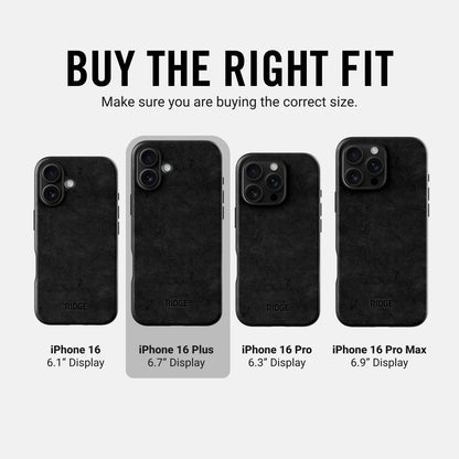 Everyday Phone Case - iPhone 16 Plus - Midnight Black Leather - Image 9
