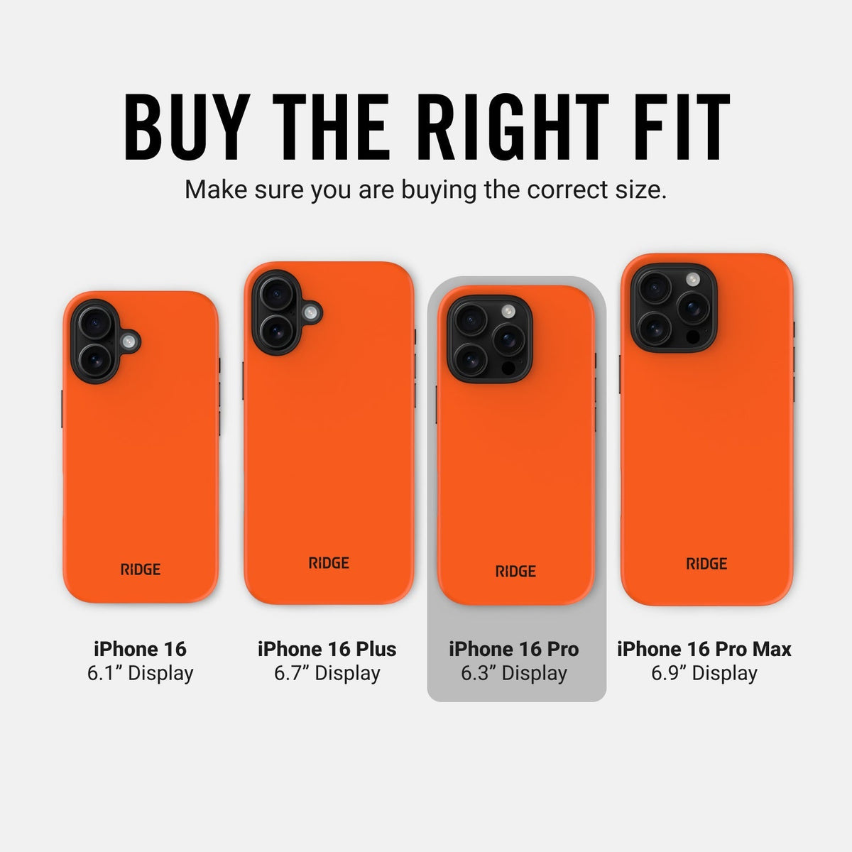 Everyday Phone Case - iPhone 16 Pro - Basecamp Orange - Image 10