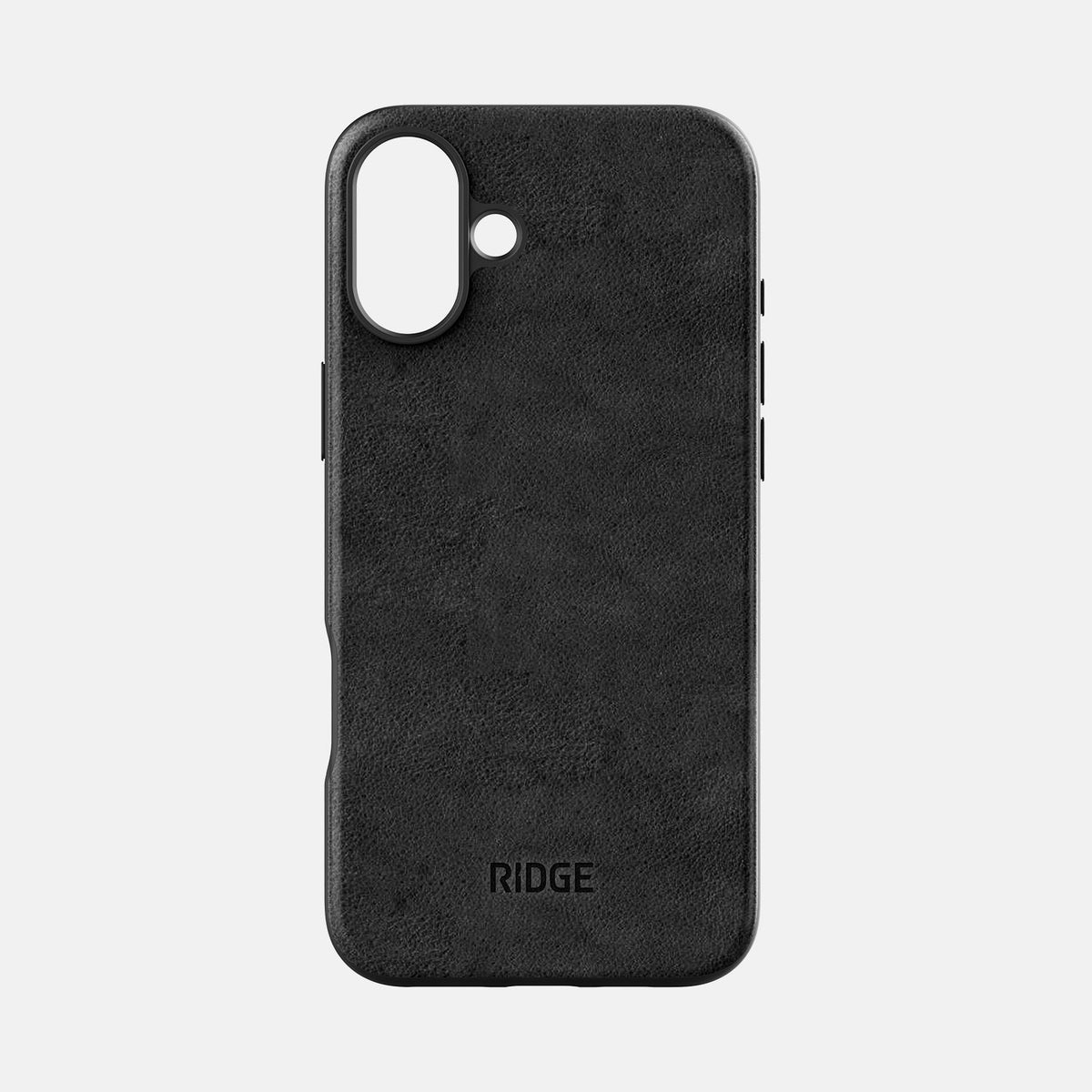 Everyday Phone Case - iPhone 16 Plus - Midnight Black Leather - Image 2