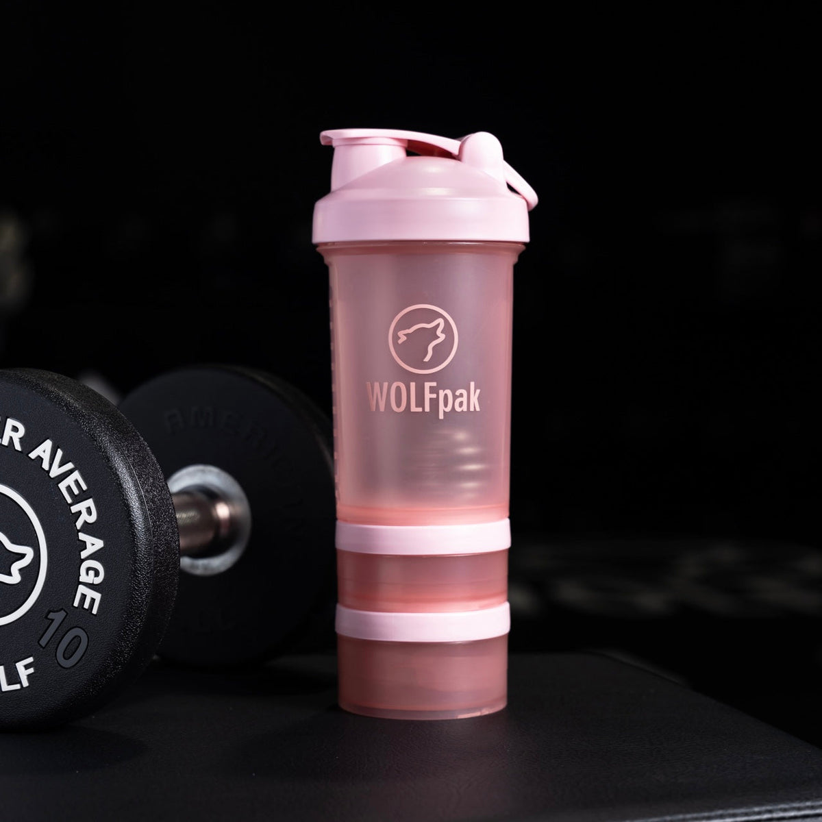 Pink Shaker Bottle With Storage Compartments - Image 2