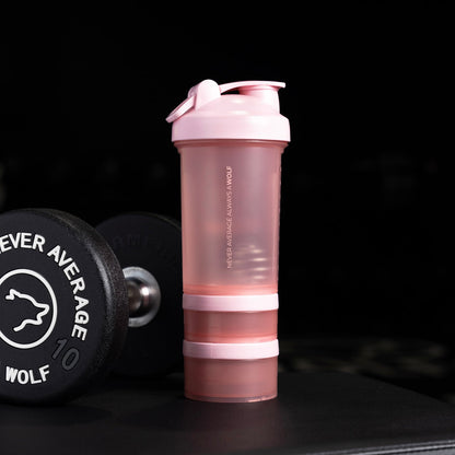 Pink Shaker Bottle With Storage Compartments - Image 3