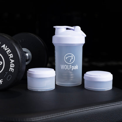 Arctic White Shaker Bottle With Storage Compartments - Image 4