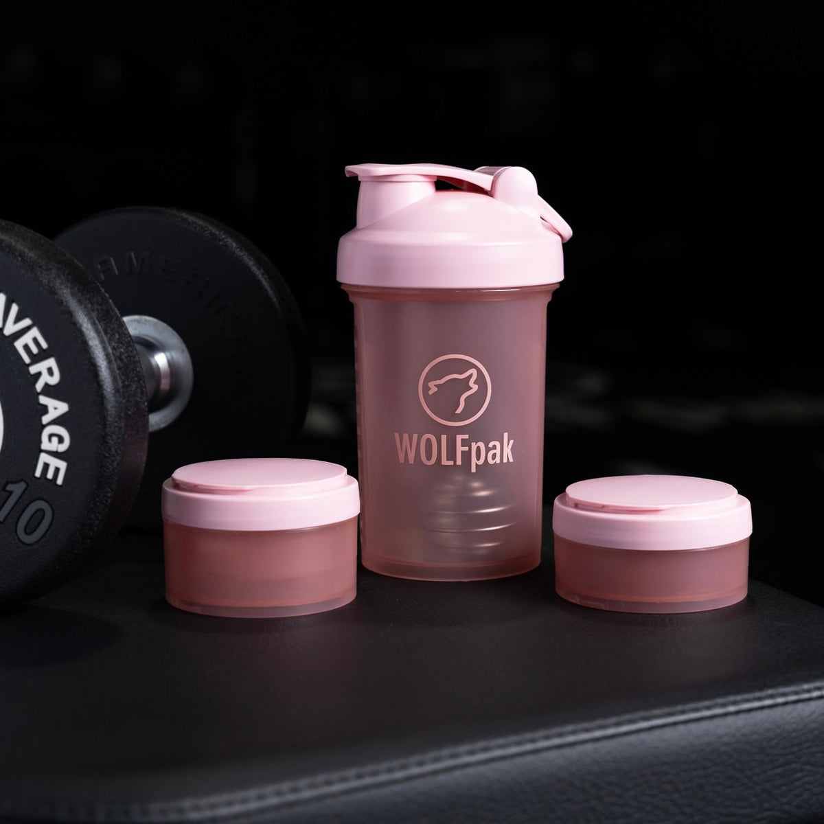 Pink Shaker Bottle With Storage Compartments - Image 5
