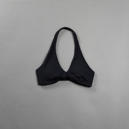 Alpha Black Halter Twist Bra (SALE) - Image 2