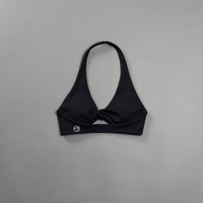 Alpha Black Halter Twist Bra (SALE) - Image 3