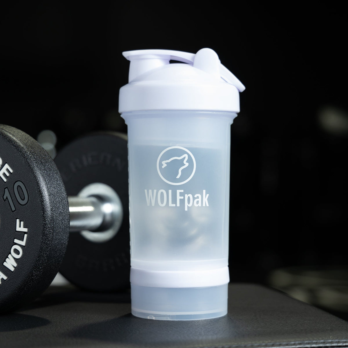 Arctic White Shaker Bottle With Storage Compartments - Image 5